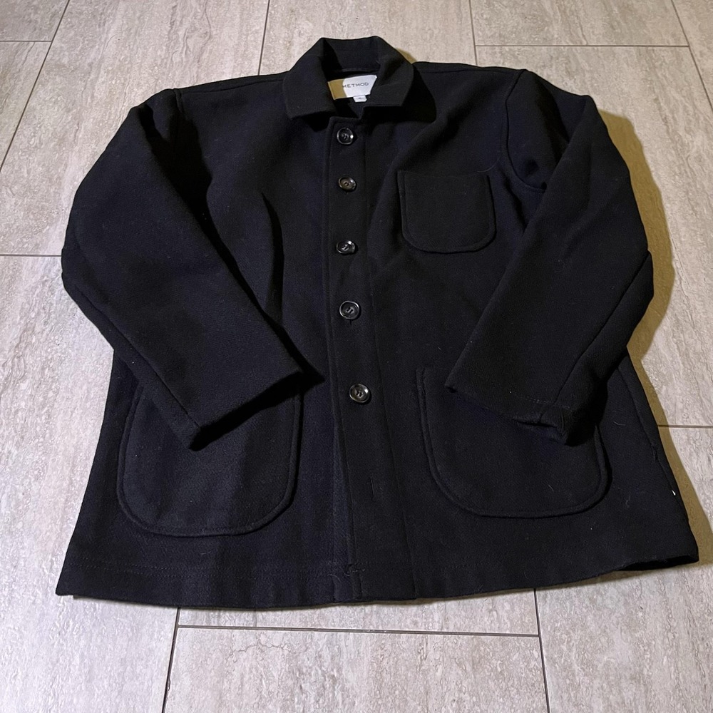 Method Blazer Womens Small Black Five Button Workwear Jacket Coat Casual
